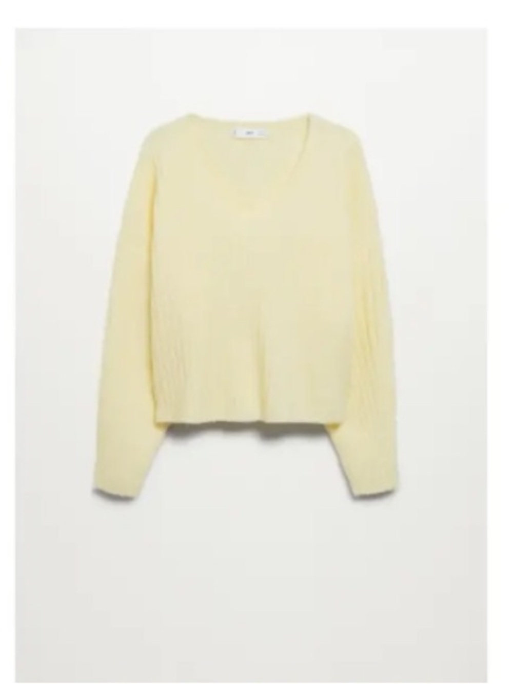 Mango Women's V-Neck Ribbed Sweater